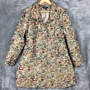 Papillon Brocade Tapestry Coat XL Art Jacquard Jacket Boho Fairy Whimsigoth
